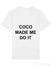 Tricou STANLEY STELLA barbat Coco made me do it Alb