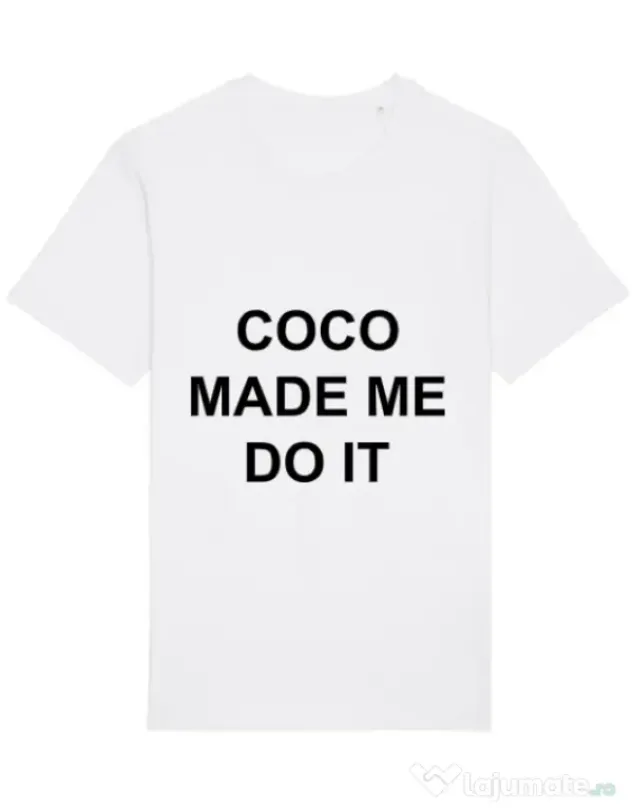 Tricou STANLEY STELLA barbat Coco made me do it Alb