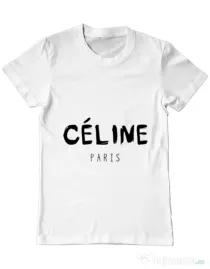 Tricou ADLER barbat Celine paris Alb