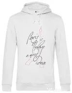 Hoodie barbat cu gluga Always paris Alb