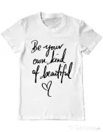 Tricou ADLER barbat Be your own kind of beautiful Alb