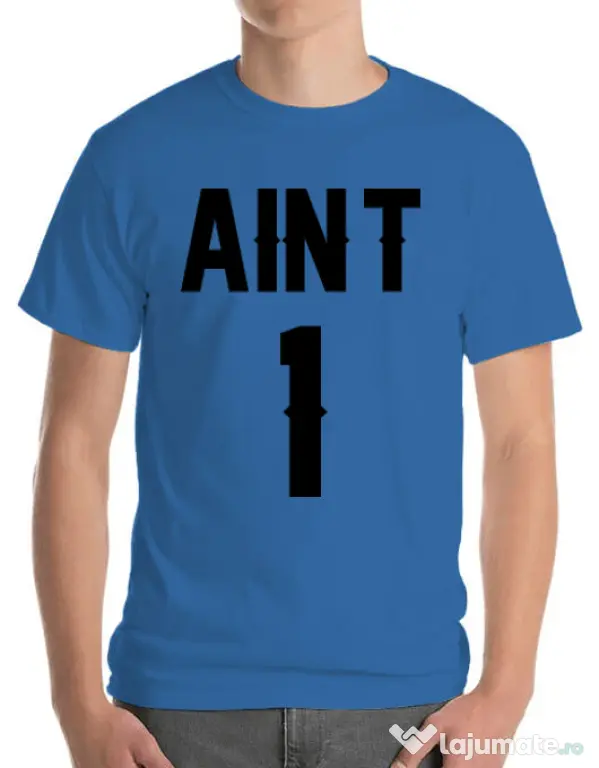 Tricou ADLER barbat Ain t one Albastru azuriu