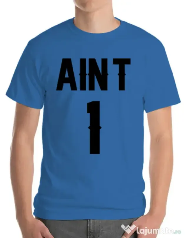Tricou ADLER barbat Ain t one Albastru azuriu