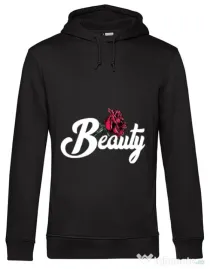 Hoodie barbat cu gluga Beauty Negru