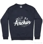 Bluza ADLER barbat He s my anchor Denim inchis