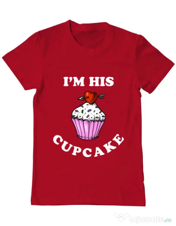 Tricou ADLER barbat His cupcake Rosu