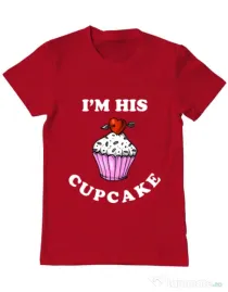 Tricou ADLER barbat His cupcake Rosu