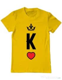 Tricou ADLER barbat King Galben