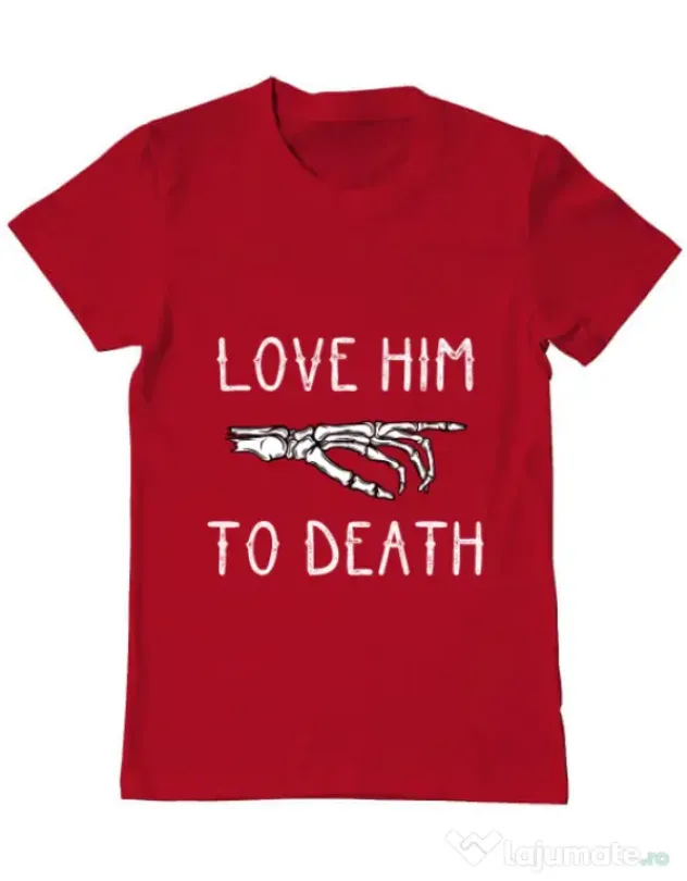 Tricou ADLER barbat Love him to death Rosu