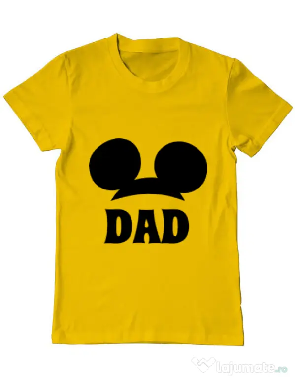 Tricou ADLER barbat Mouse dad Galben
