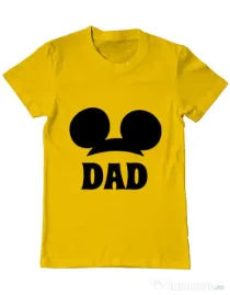 Tricou ADLER barbat Mouse dad Galben