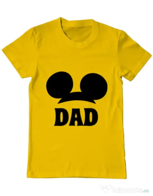 Tricou ADLER barbat Mouse dad Galben