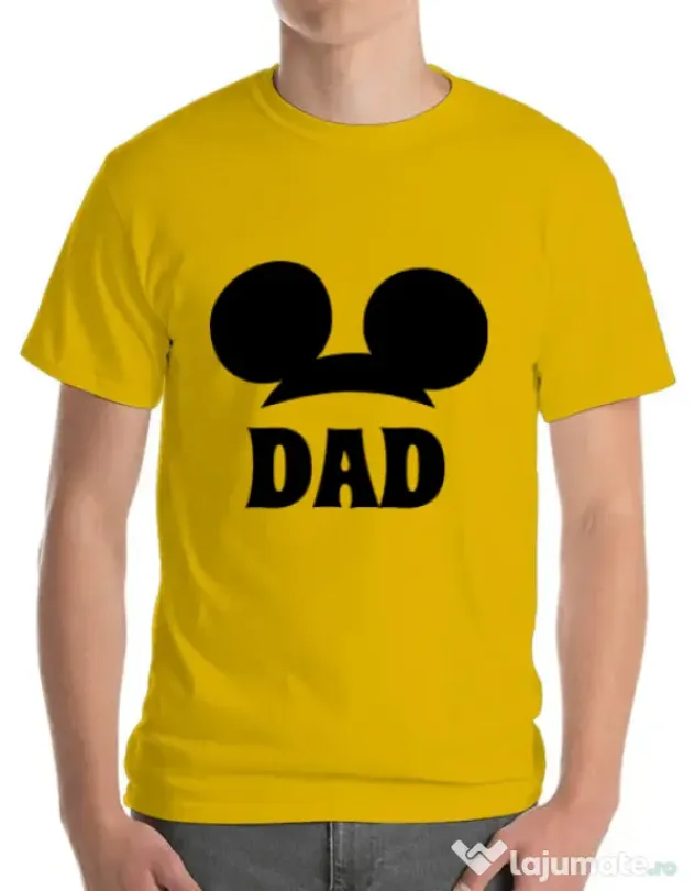 Tricou ADLER barbat Mouse dad Galben
