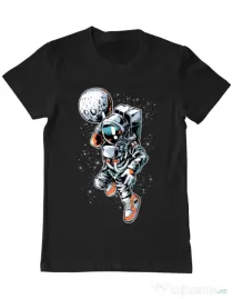 Tricou ADLER barbat Astronaut Negru