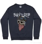 Bluza ADLER barbat Born to ride Denim inchis