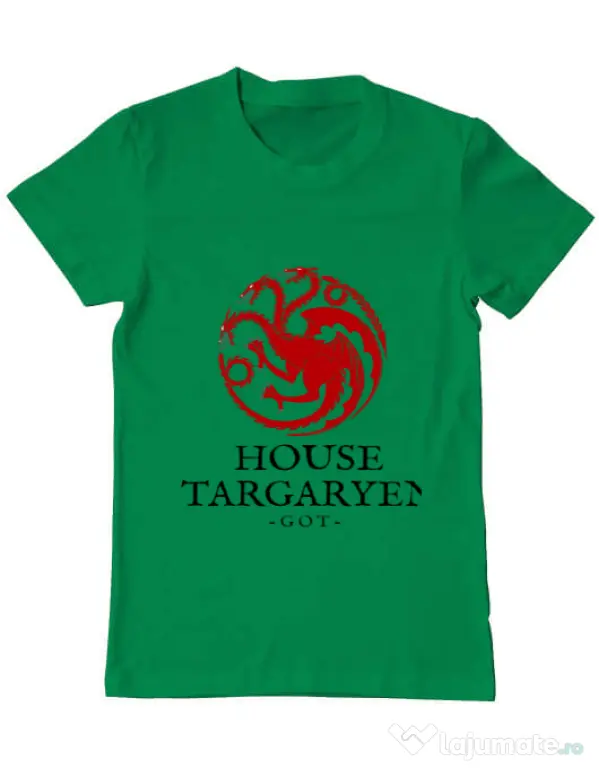 Tricou ADLER barbat House Targaryen Verde mediu