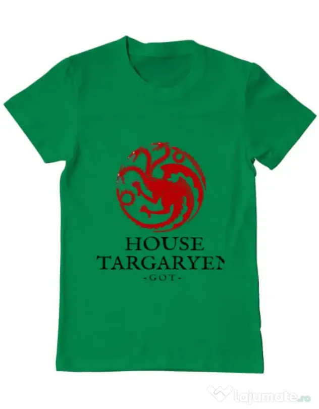 Tricou ADLER barbat House Targaryen Verde mediu
