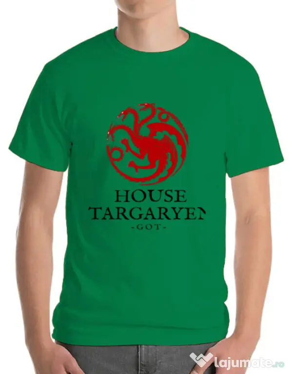 Tricou ADLER barbat House Targaryen Verde mediu