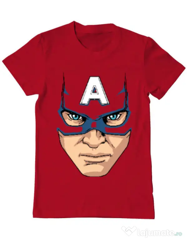 Tricou ADLER barbat Captain America Mask Rosu