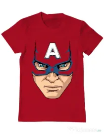 Tricou ADLER barbat Captain America Mask Rosu