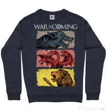 Bluza ADLER barbat War is coming Denim inchis