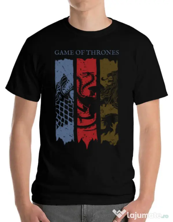 Tricou ADLER barbat Game of Thrones Negru