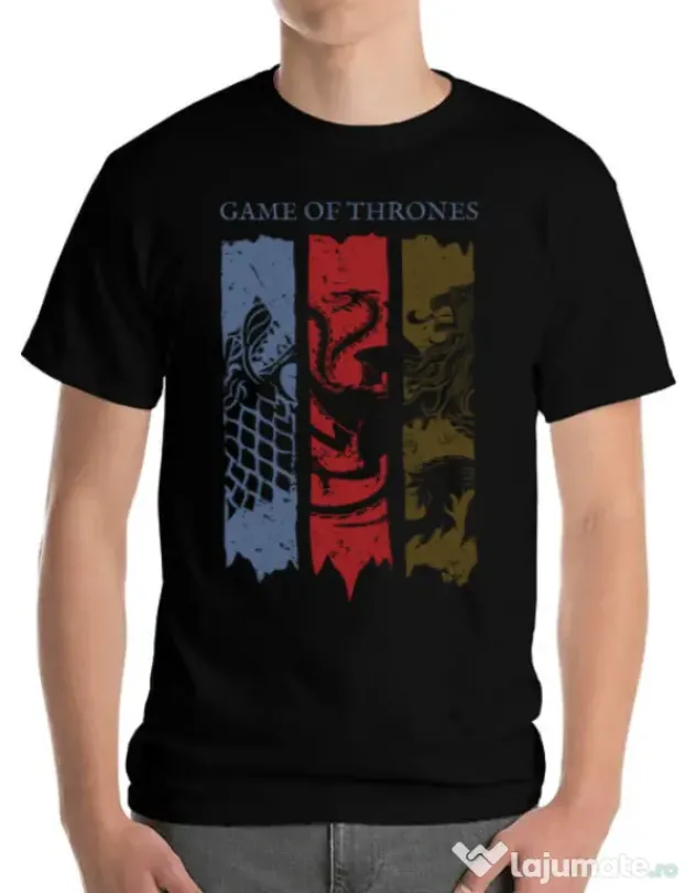 Tricou ADLER barbat Game of Thrones Negru