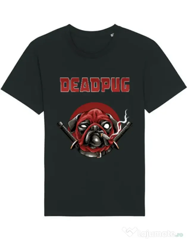 Tricou STANLEY STELLA barbat Deadpug Negru