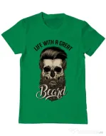 Tricou ADLER barbat Great beard Verde mediu