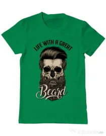 Tricou ADLER barbat Great beard Verde mediu