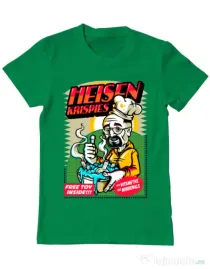 Tricou ADLER barbat Heisen krispies Verde mediu