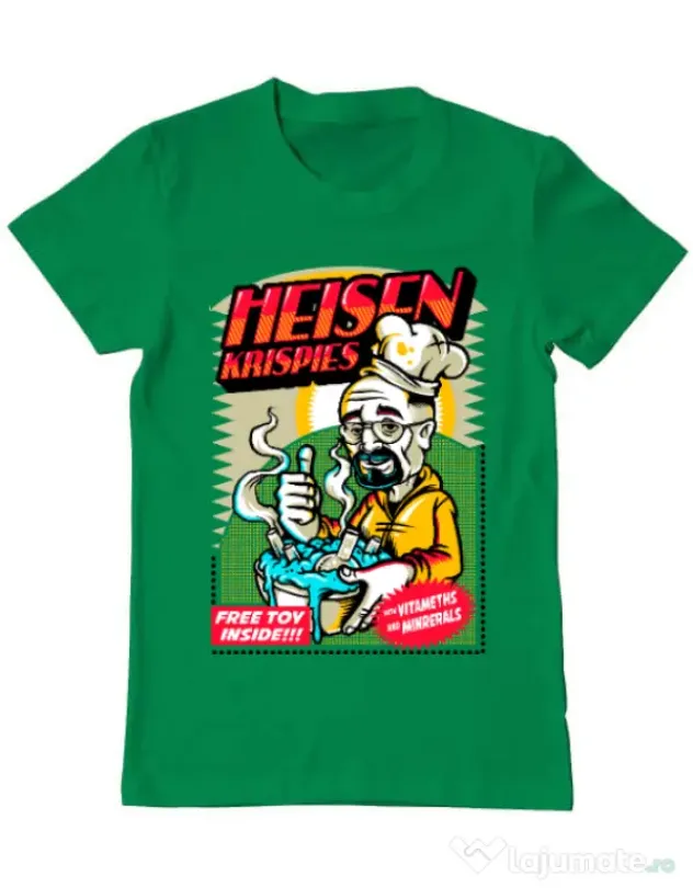Tricou ADLER barbat Heisen krispies Verde mediu