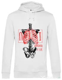 Hoodie barbat cu gluga Just a reminder Alb