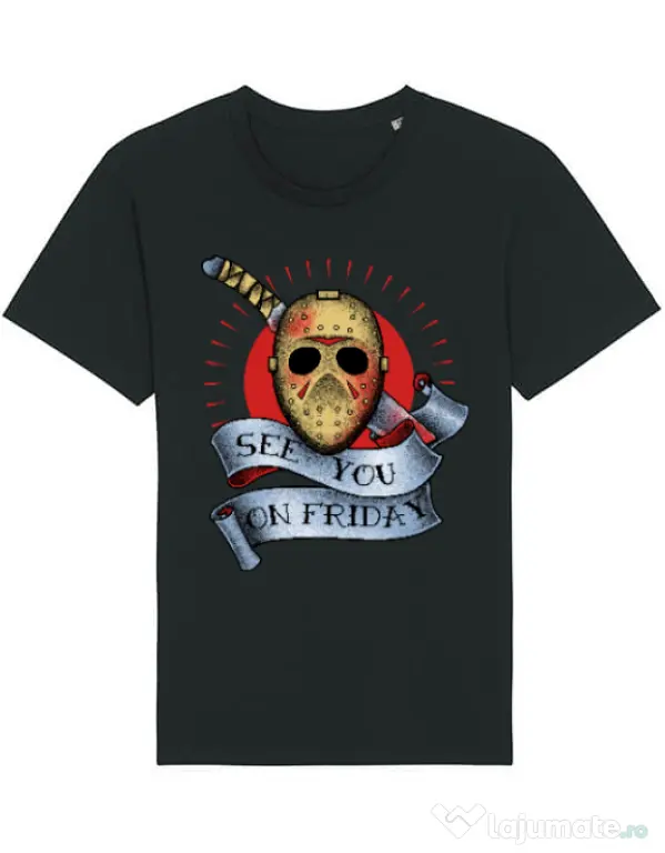 Tricou STANLEY STELLA barbat See you on friday Negru