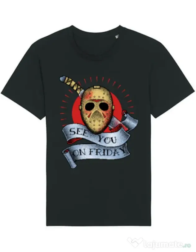 Tricou STANLEY STELLA barbat See you on friday Negru