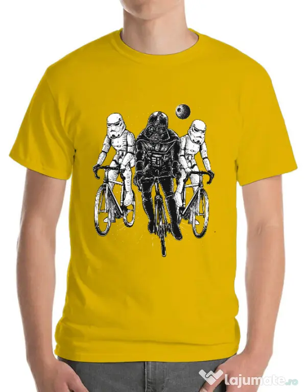 Tricou ADLER barbat Star bikers Galben