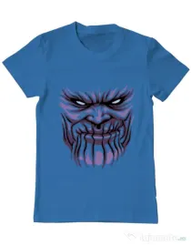 Tricou ADLER barbat Thanos mask Albastru azuriu