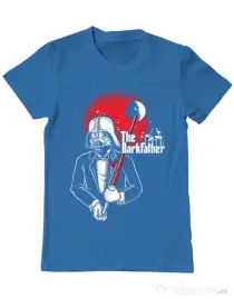 Tricou ADLER barbat The darkfather Albastru azuriu