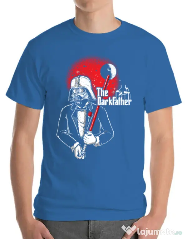 Tricou ADLER barbat The darkfather Albastru azuriu