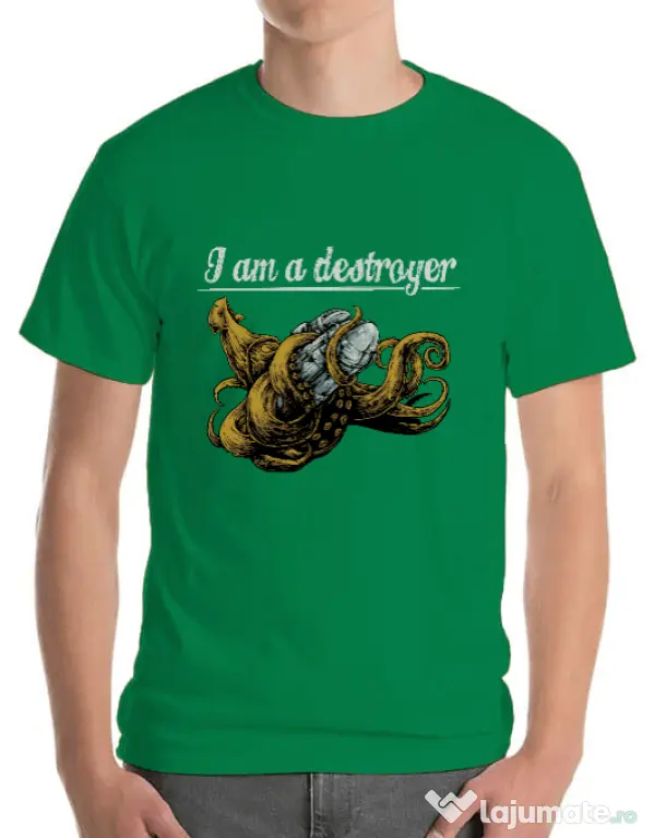 Tricou ADLER barbat Destroyer Verde mediu