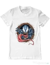 Tricou ADLER barbat Venom rise Alb