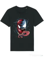 Tricou STANLEY STELLA barbat Venom vs Spiderman Negru