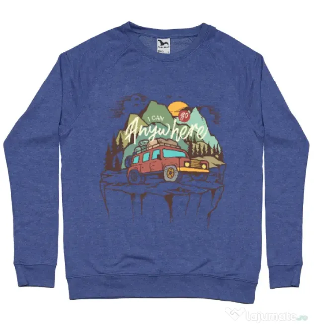 Bluza ADLER barbat Adventure Albastru melanj