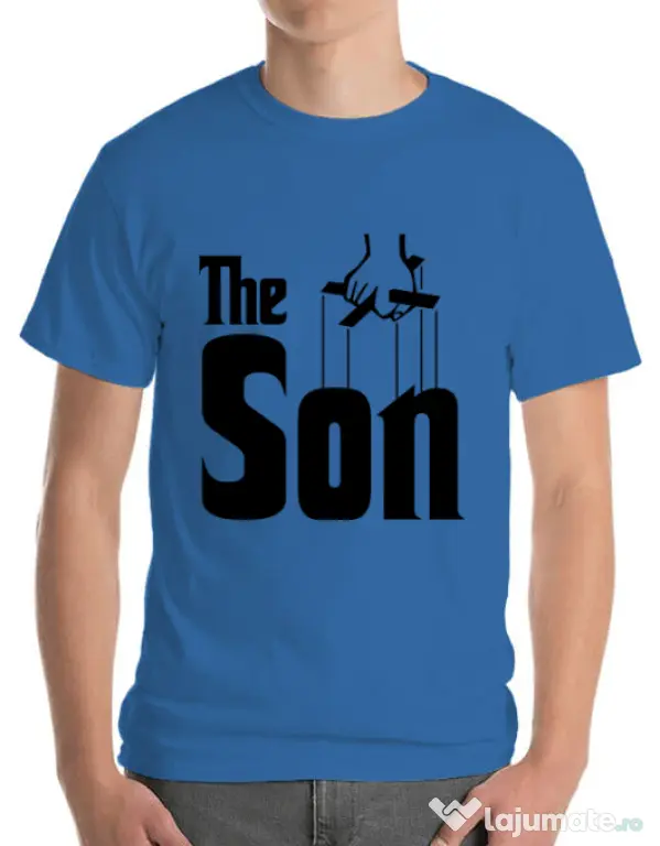 Tricou ADLER barbat The Son Albastru azuriu