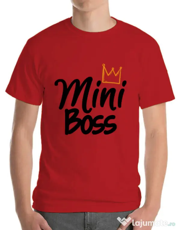 Tricou ADLER barbat Mini boss Rosu
