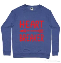 Bluza ADLER barbat Heart breaker Albastru melanj