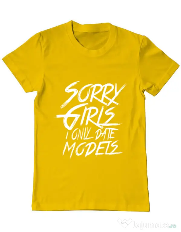 Tricou ADLER barbat Sorry girls Galben
