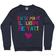 Bluza ADLER barbat Il iubim pe tati Denim inchis