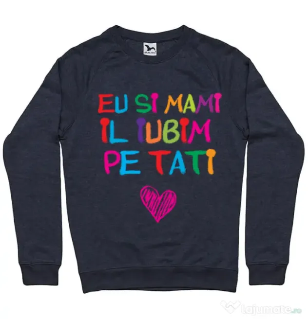 Bluza ADLER barbat Il iubim pe tati Denim inchis