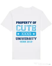 Tricou STANLEY STELLA barbat Cute university Alb 
